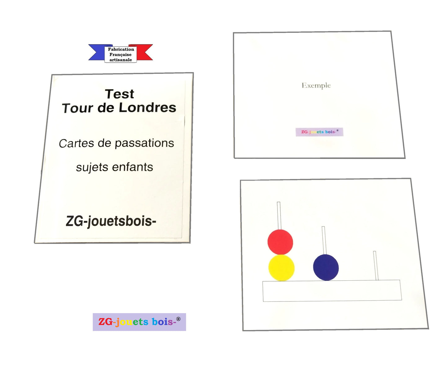 boite et exemple de carte passation tour de londres enfant