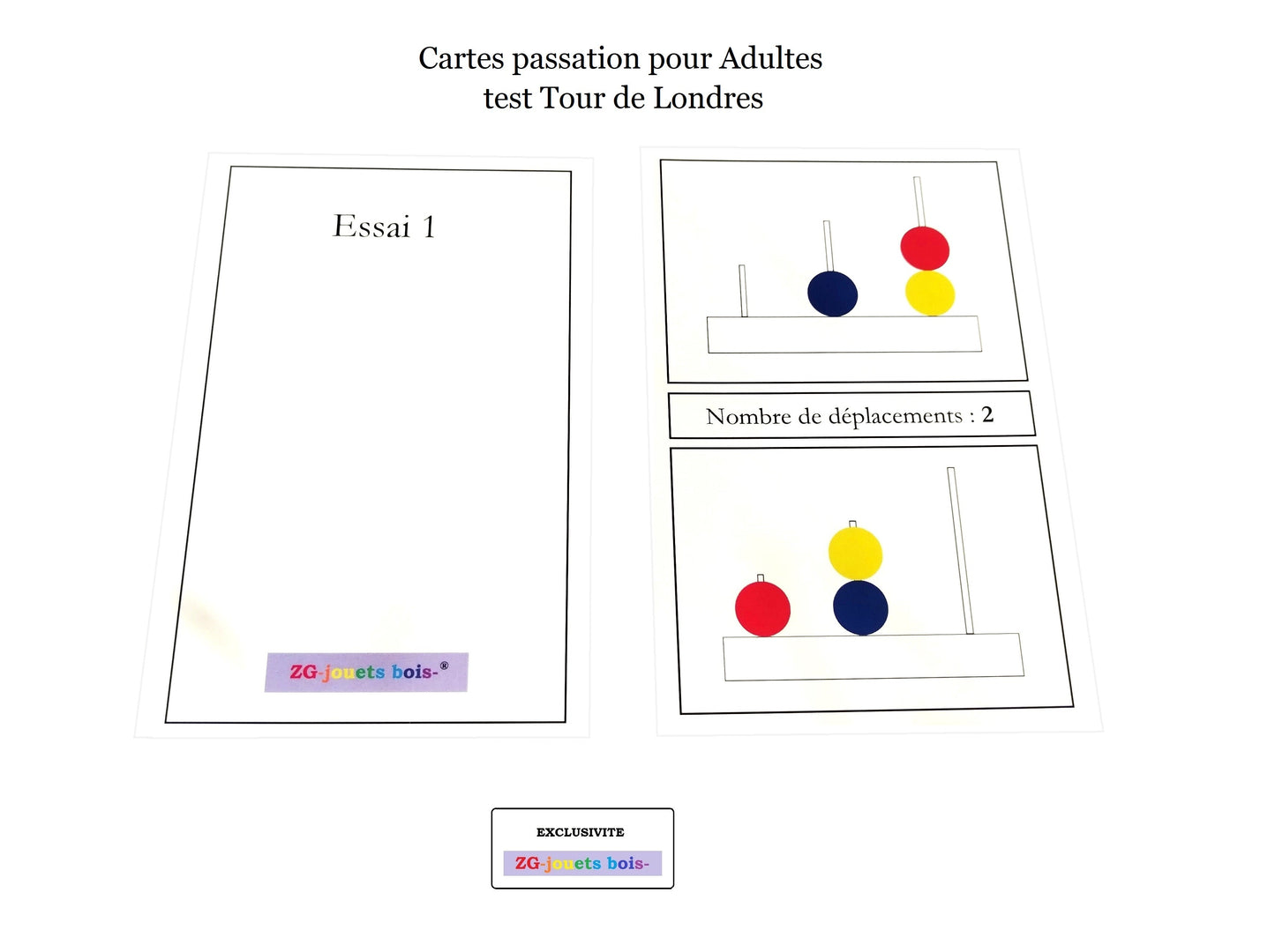 cartes passation adulte test tour de londres boule jaune zgjouetsbois