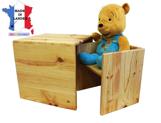 LOT Table et chaises cube Montessori