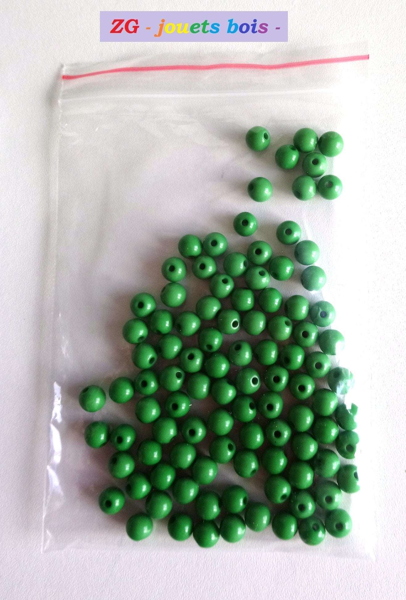 LOT 100 perles Montessori, couleur au choix