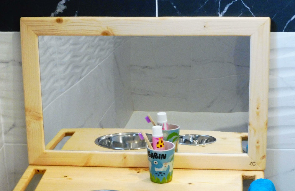 miroir chambre ou salle de bains incassable pour enfant ou bébé