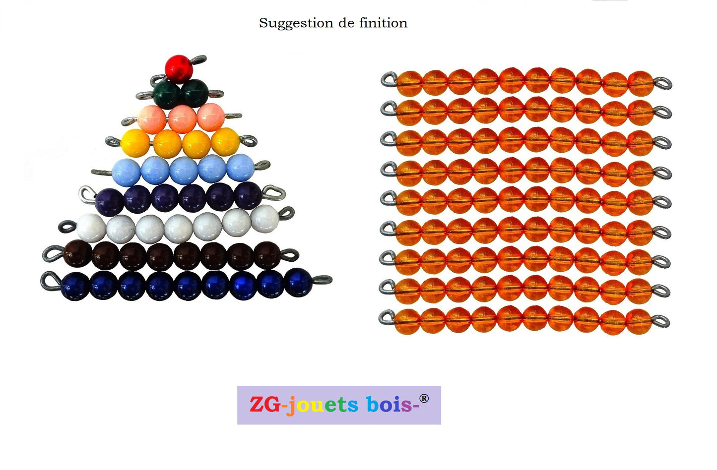 perles seules pour table de seguin 1 orange