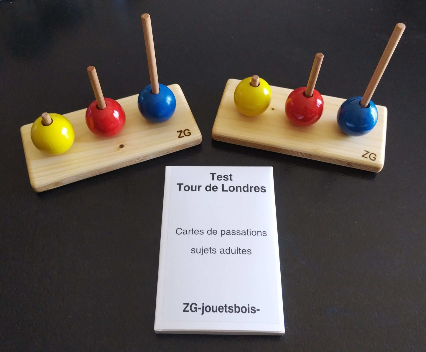 2 tours de londres boule jaune et cartes de passation adultes