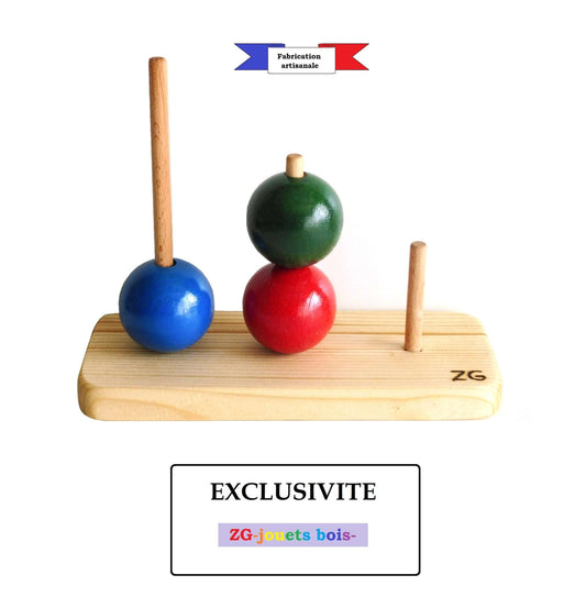 matériel bois tour de londres test shallice boule verte artisanal ZG