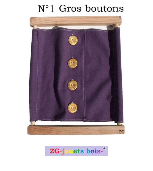 choix 1 cadre habillage montessori gros bouton ZG