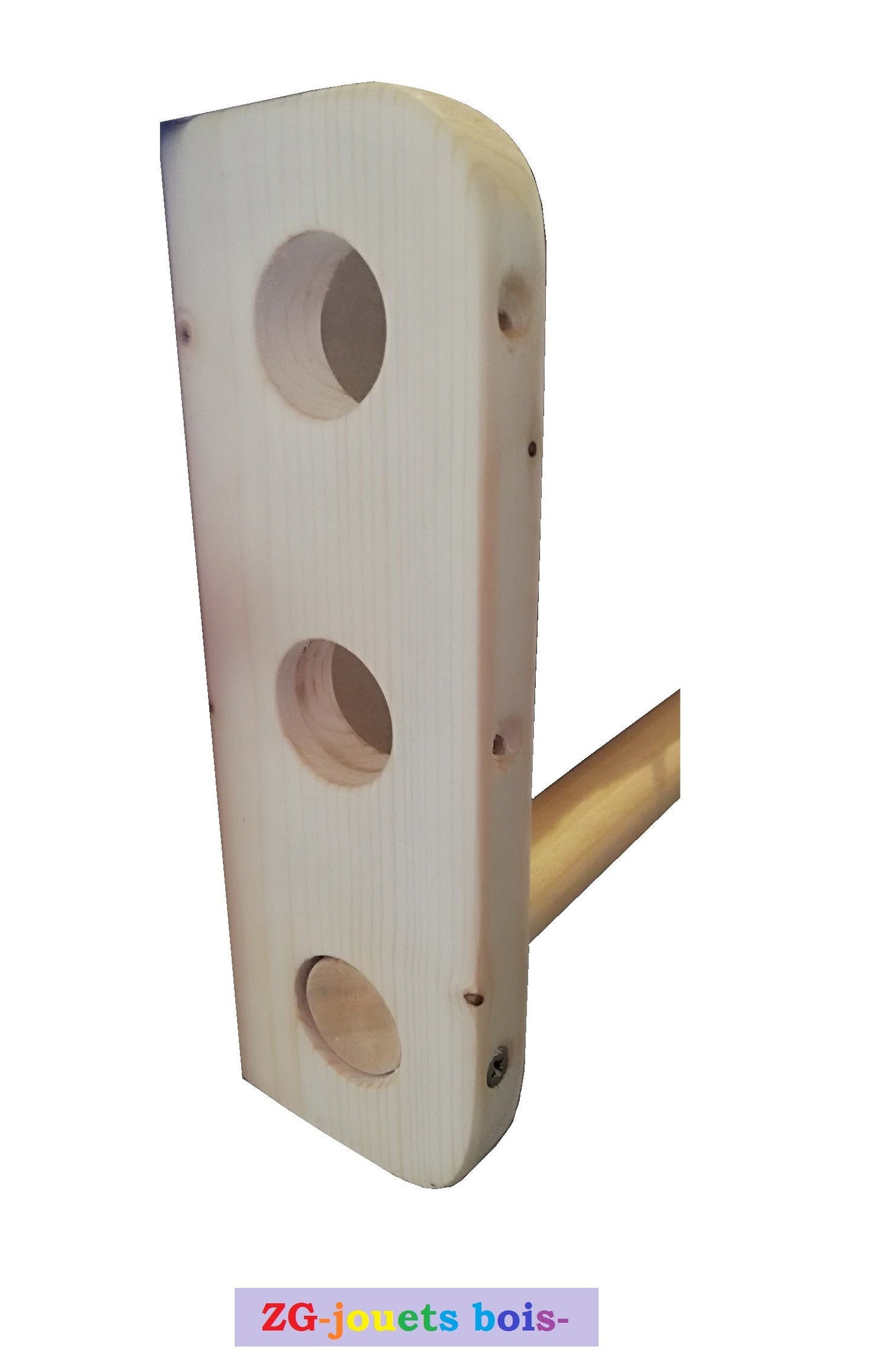 Unbreakable Vertical mirror, Nido Montessori, made to measure, adjustable brachiation bar