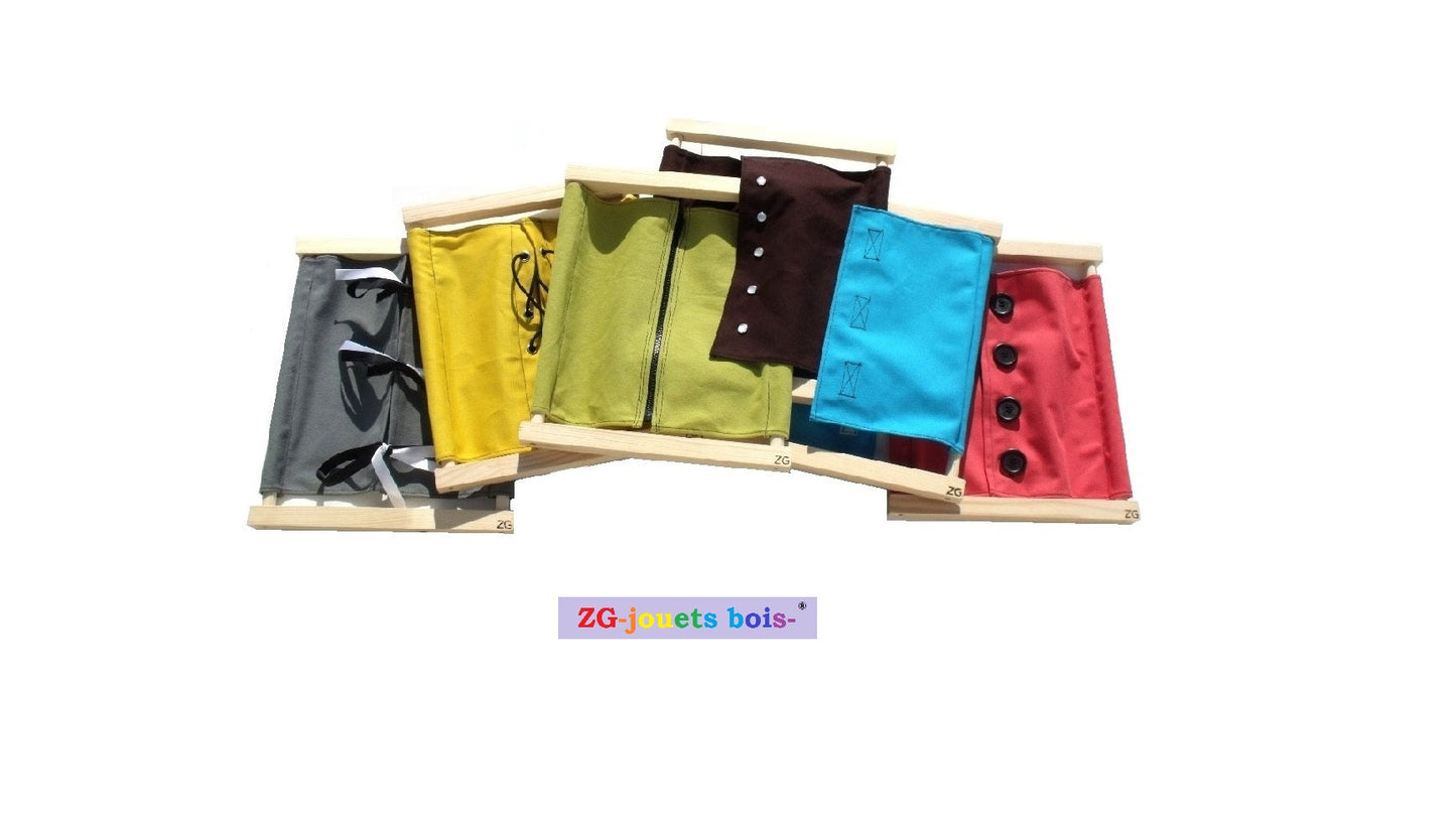 lot 6 cadres habillage montessori fait main ZG