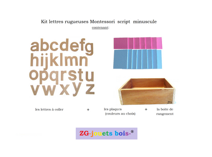 Rough Montessori Script Lowercase Letters