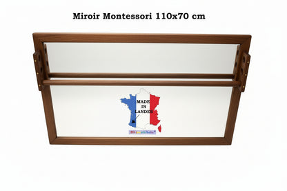 Miroir Montessori 110x70 cm avec barre de brachiation