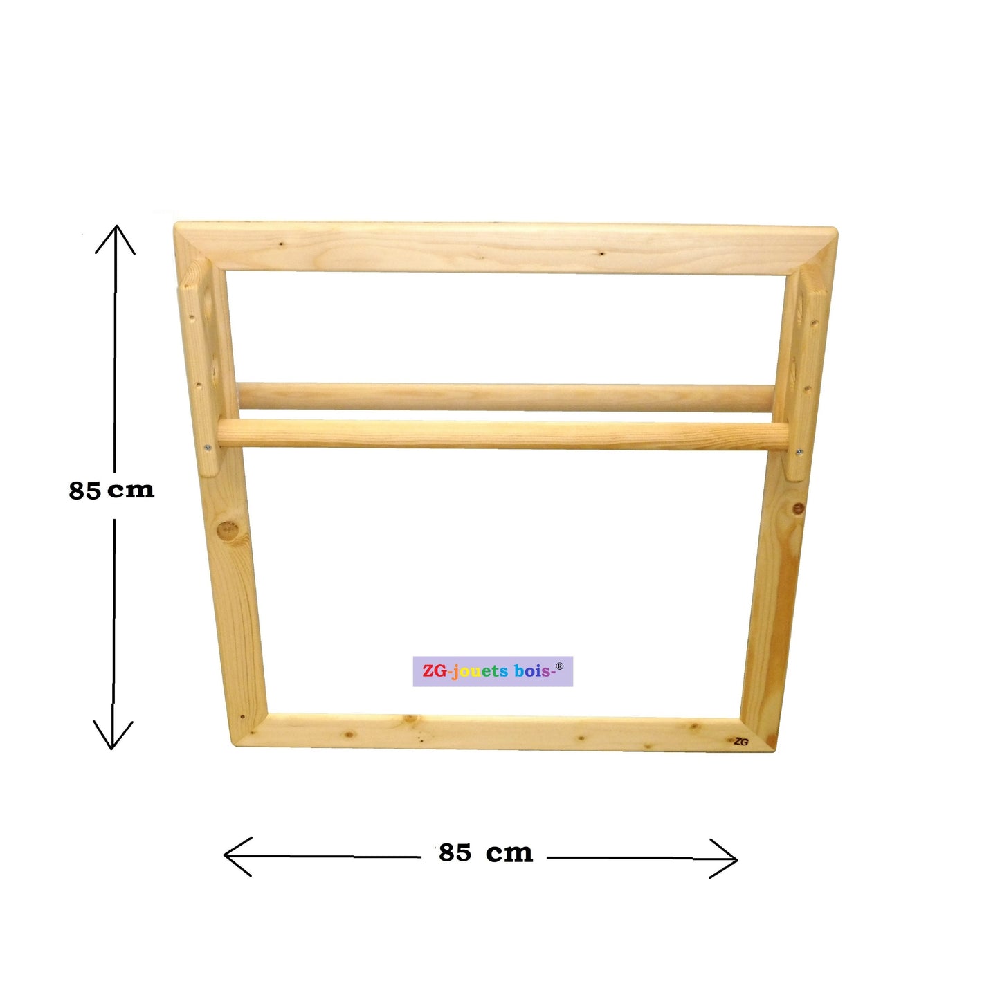 Unbreakable mirror Nido Montessori SQUARE format of your choice, adjustable pull-up bar