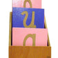 Boite de rangement pour lettres rugueuses CURSIVES MINUSCULES Montessori, fabrication artisanale française ZG-jouetsbois-