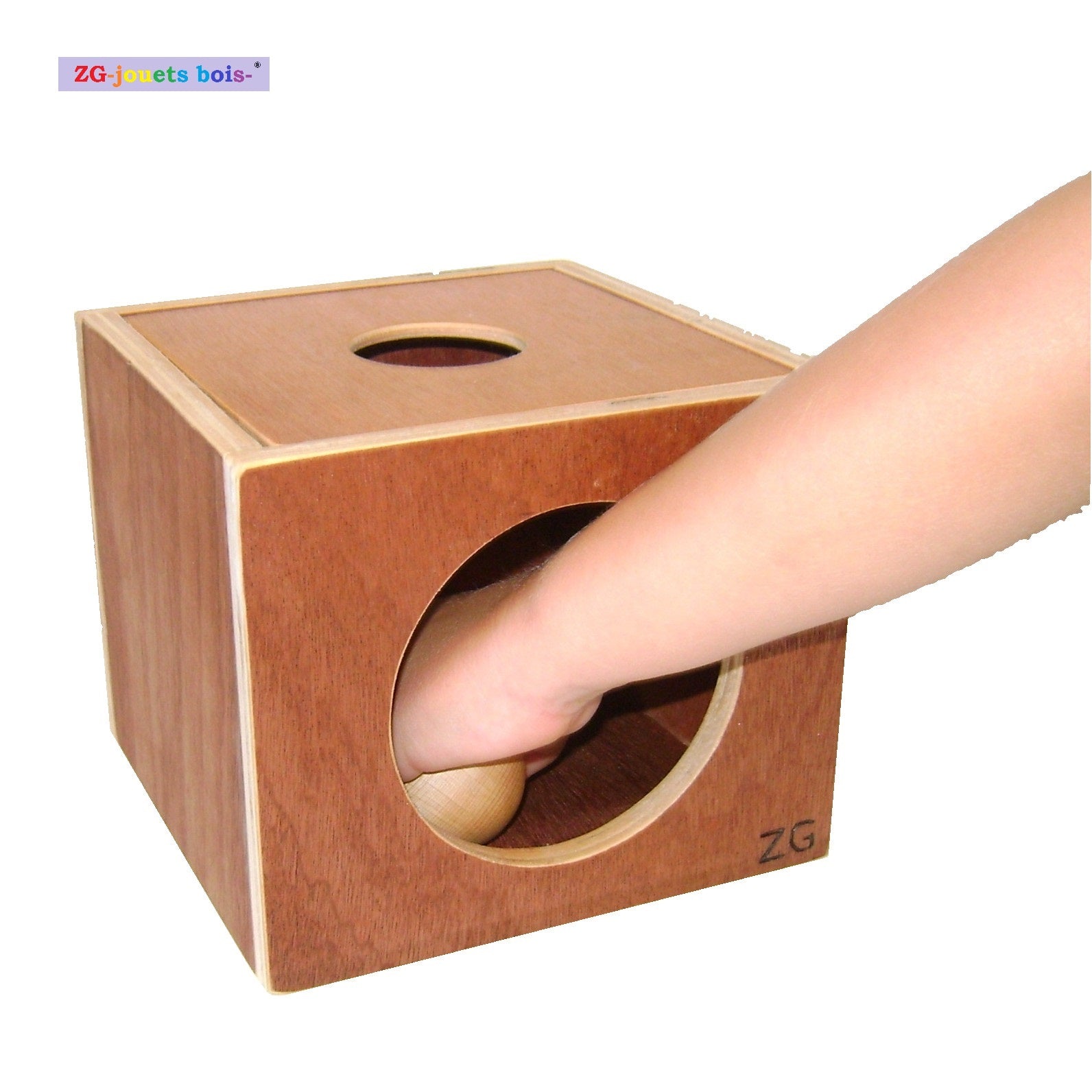 jeux nido montessori boite imbucare de permanence de l'objet évolutive, 7 formes 5 plaques interchangeables, fabrication française ZG-jouetsbois-