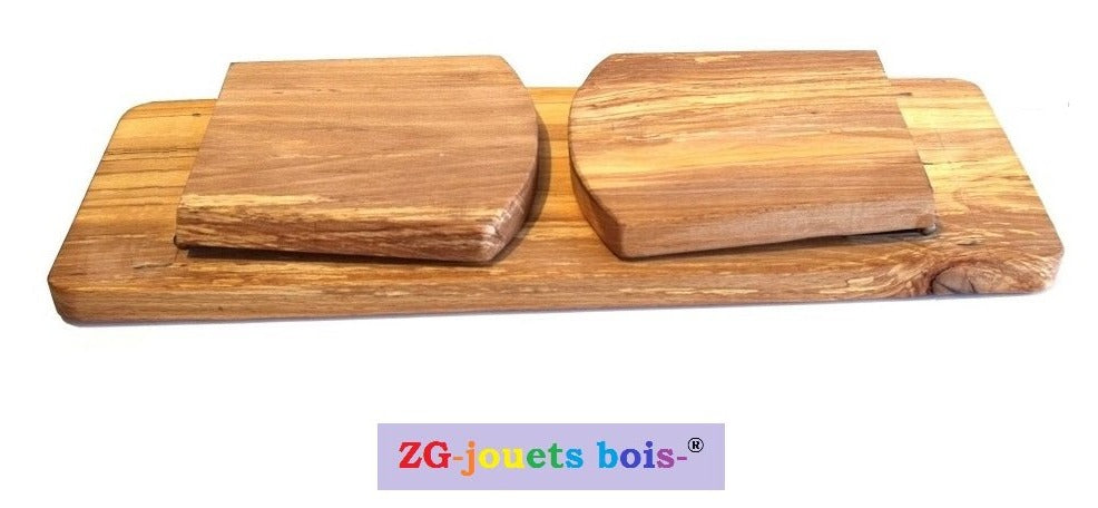 banc de méditation en hêtre pieds pliables arrondis réalisation artisanale française par zg-jouetsbois-