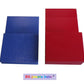Tablettes pour fabrication des lettres rugueuses cursives minuscules montessori rouge et bleue fabrication ZG-jouetsbois-