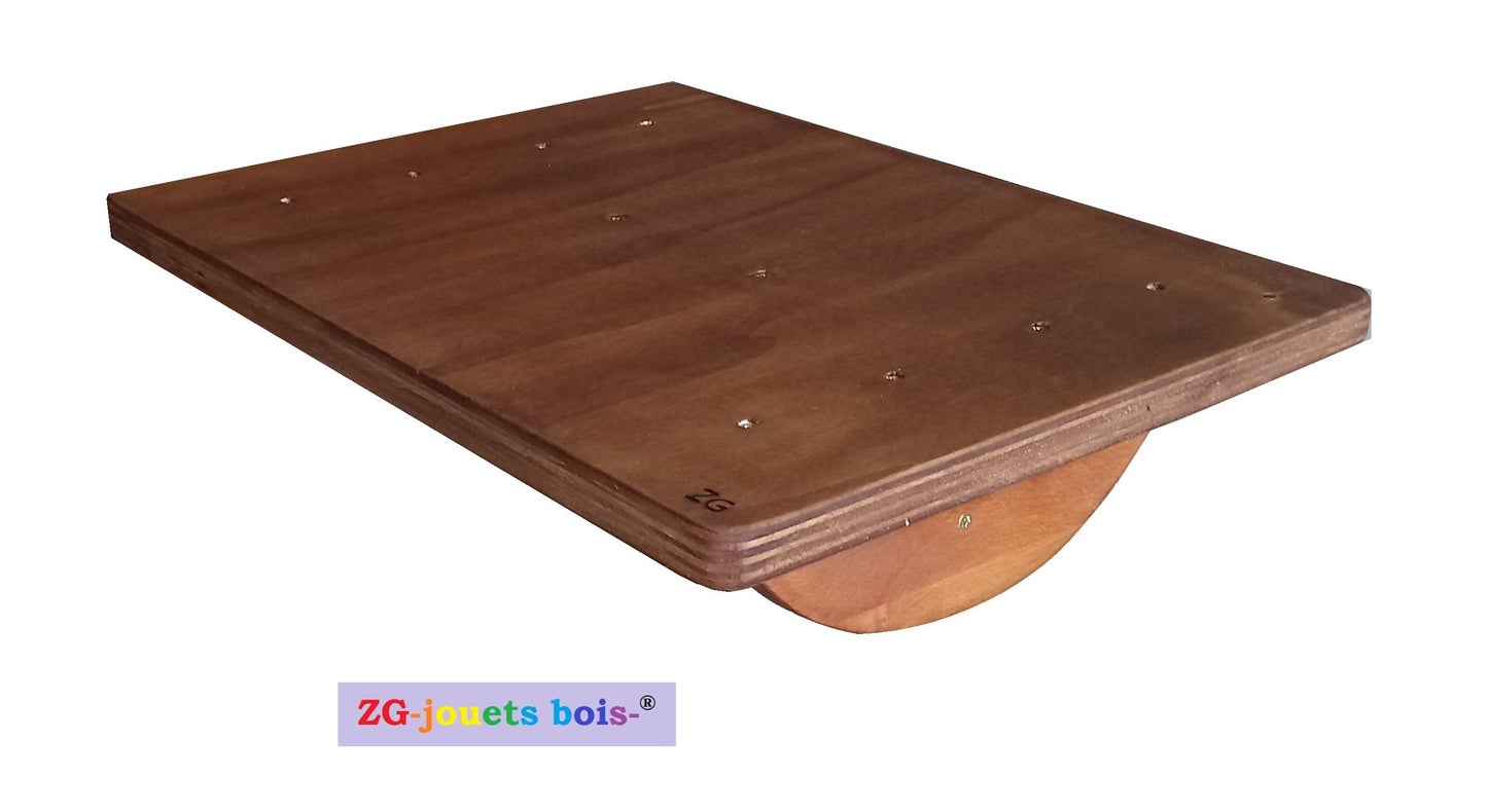 Plateau et planche d'équilibre en bois pour cabinet Kiné ou à la