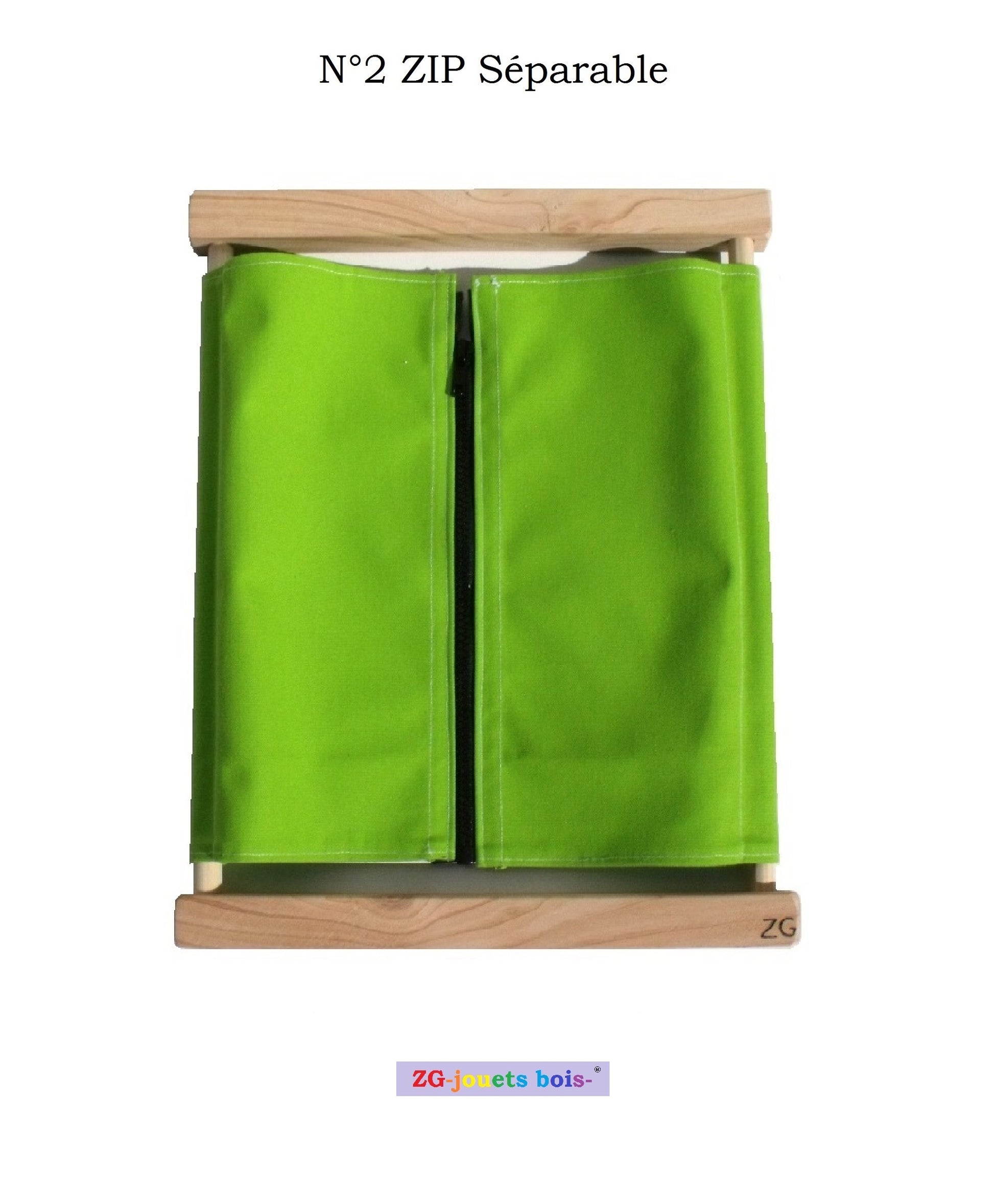Cadre d'Habillage Montessori, Scratchs / Velcro, tissu coloré 100
