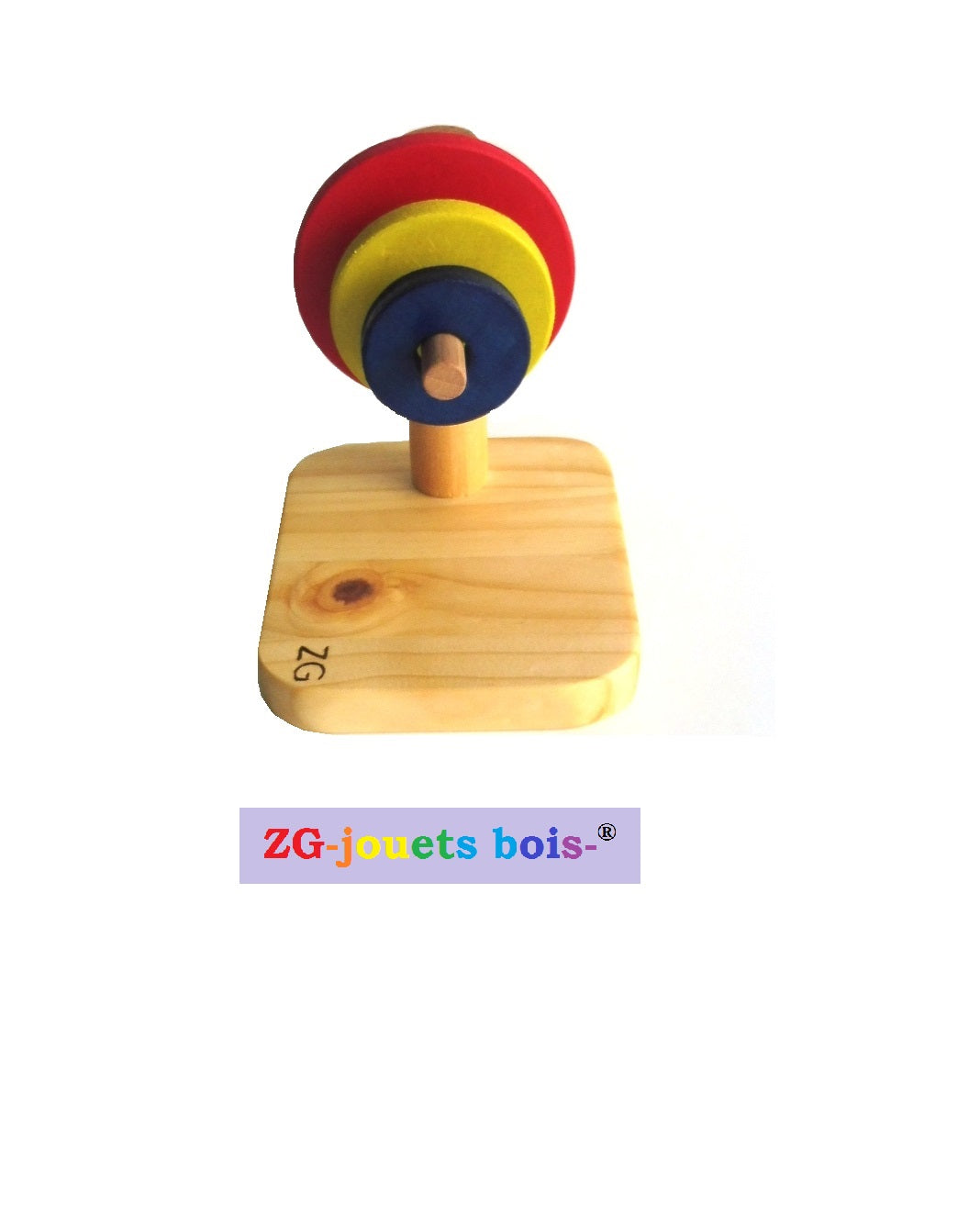 Montessori awakening game Horizontal interlocking pucks (different diameters)