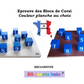 blocs de corsi planche blanche ou marron au choix 9 cubes bleus numérotés en blanc fabrication artisanale française marque déposée ZG-jouetsbois-