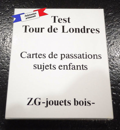 14 Cartes de passations (empans) pour Test de la tour de londres normes Shallice avec des enfants, fabrication française artisanale par ZG-jouetsbois-
