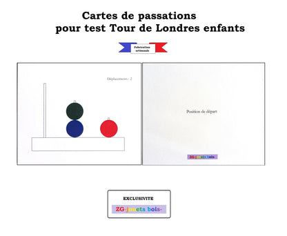 exemple cartes de passation enfant test tour de londres shallice fabrication française artisanale par ZG-jouetsbois-