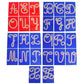 tablettes pour fabrication de lettres rugueuses montessori cursives majuscules voyelles rouges consonnes bleues réalisation ZG-jouetsbois-