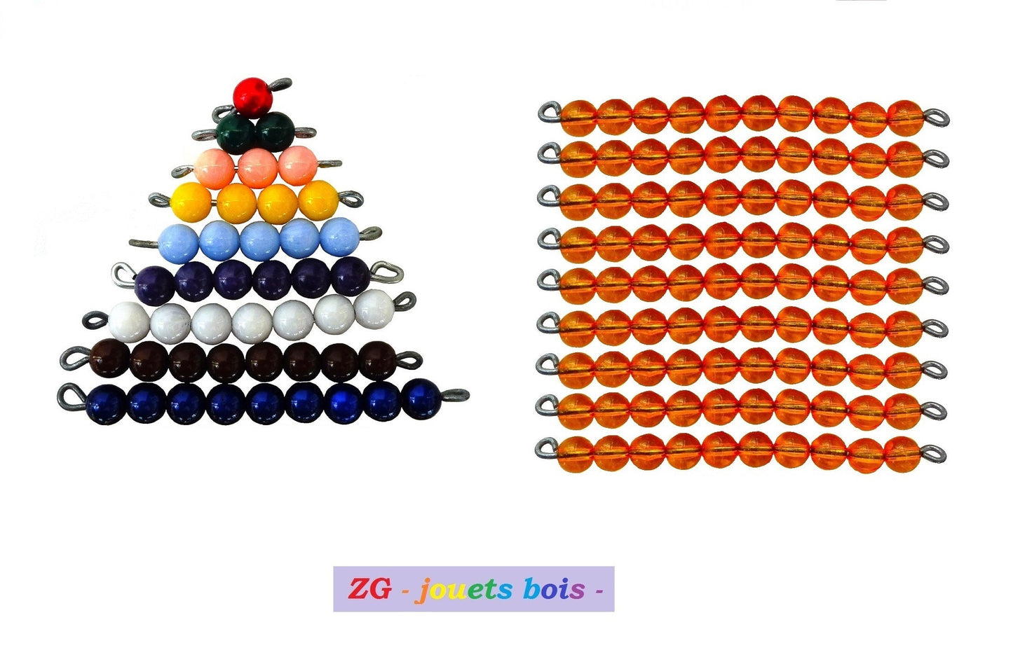 lot perles montessori table de seguin 1 10 orange