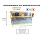 Miroir incassable Montessori, format Horizontal, sur mesure, avec barre brachiation réglable