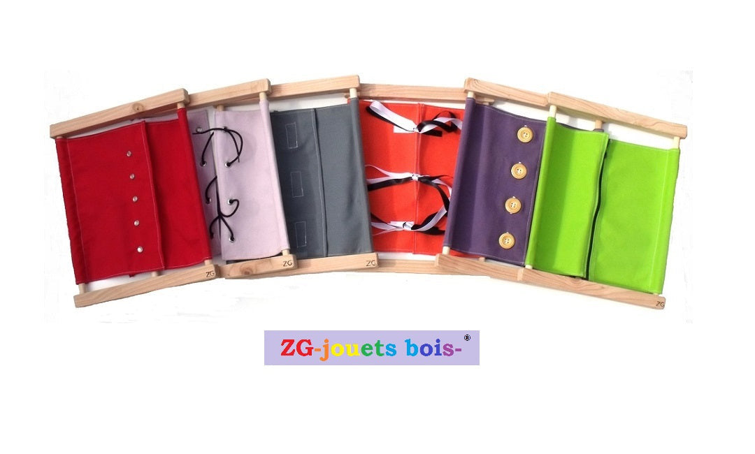lot 6 cadres habillage montessori  colores ZG